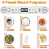 Electric Food Steamer, 15QT Vegetable Steamer with 3-Tier Stainless Steel Trays, 1200W, 24H Delay Start, Auto Shut-Off, BPA-Free 3
