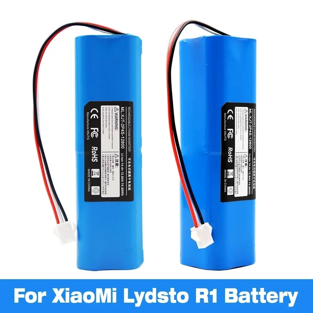 5200-12800mAh For XiaoMi Lydsto R1 Roidmi Eve Plus Viomi S9 Robot Vacuum Cleaner Battery Pack Capacity Accessories Part