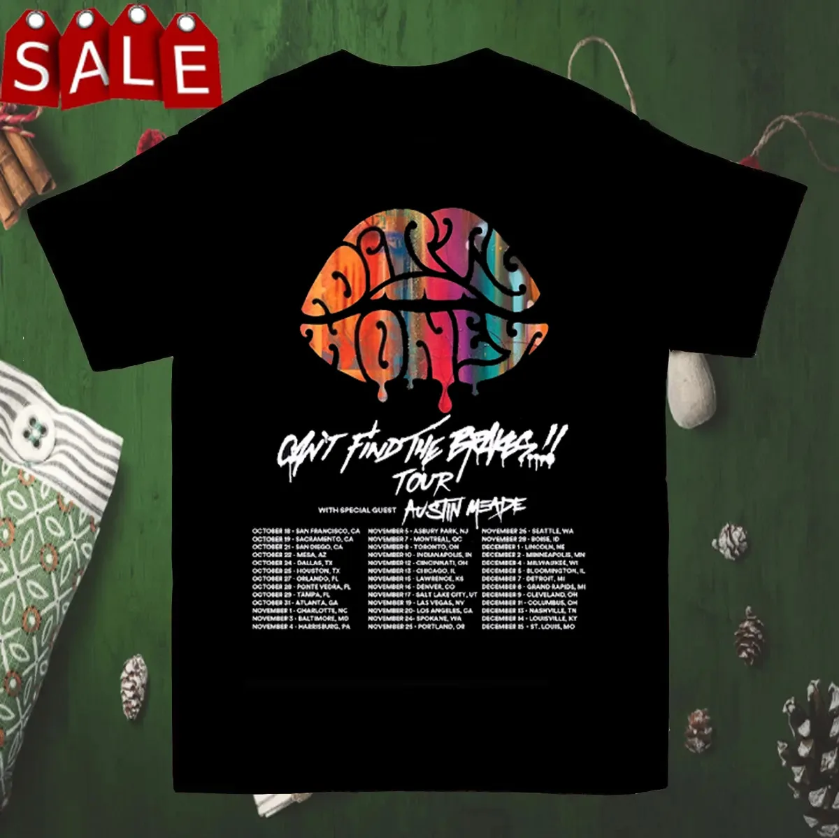 Il Miele Sporco Non Trova I Freni 2023 Tour T Shirt Full Size S-5Xl Tr1795