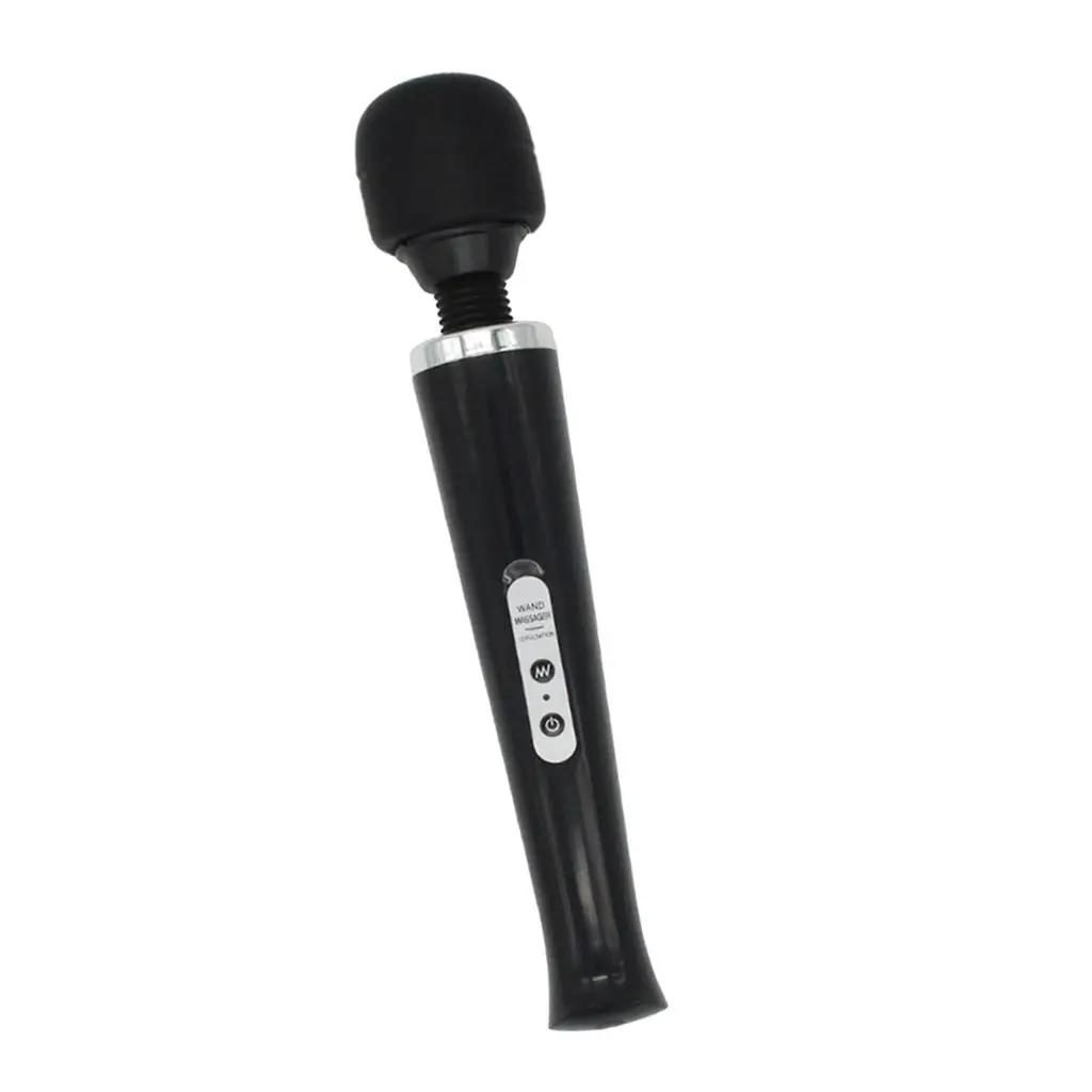 

Black Electric Massage Wand Stick Massager Tool for Neck Back Pain EU Plug
