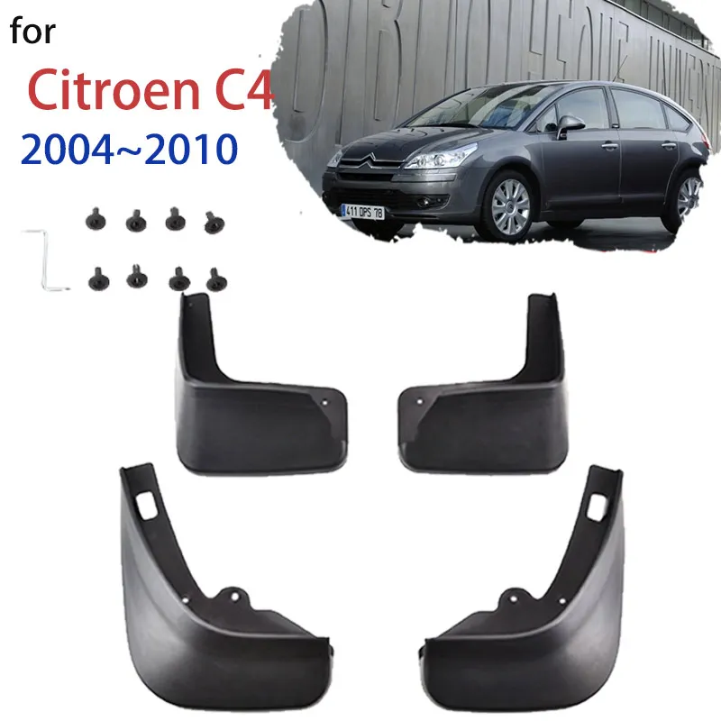 

Грязный лоскут для брызговика для Citroen C4 Mk1 Hatchback 2004 ~ 2010 Mudflap передний задний колесный колесный палочку Fender Fender Accessories 2005 2006