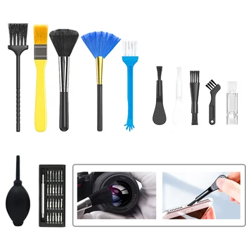 Kit di Pulizia per Fotocamera Digitale, PC, Laptop, Tastiera, Strumento Piccolo per Auto, Telefono, Spazzole Antipolvere, Accessori per la Casa