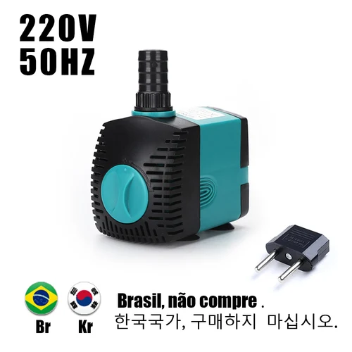 초저소음 수중 분수 펌프 필터, 물고기 연못 수족관 물 펌프 탱크 분수, 3 W, 6 W, 10 W, 15 W, 25 W, 35 W, 50 W, 60W 7