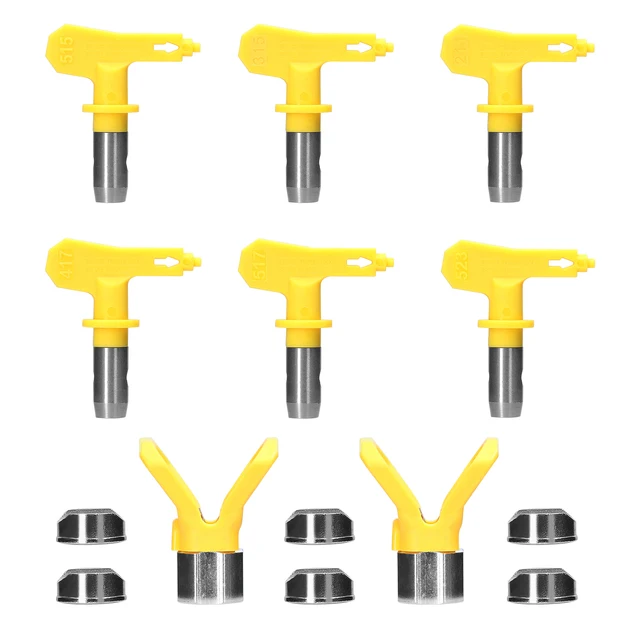 KKMOON Airless Paint Nozzles Set Reversible Spraying Machine Tips