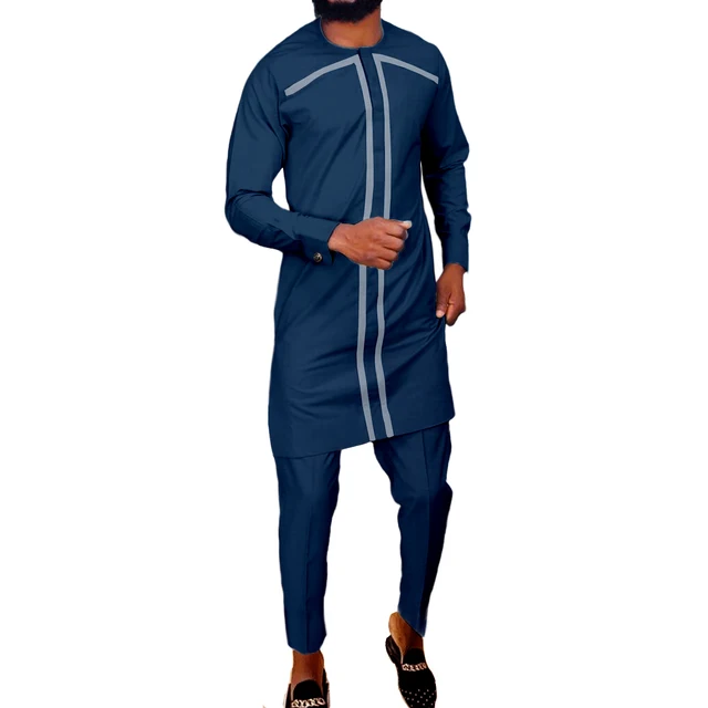 Afam Long Sleeve Dashiki Outfit - Image 5