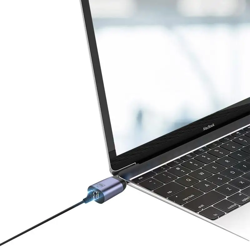 

USB C к Ethernet Портативный USB C адаптер сетевой порт адаптер для ноутбука USB к Сетевой карте Driverless Network