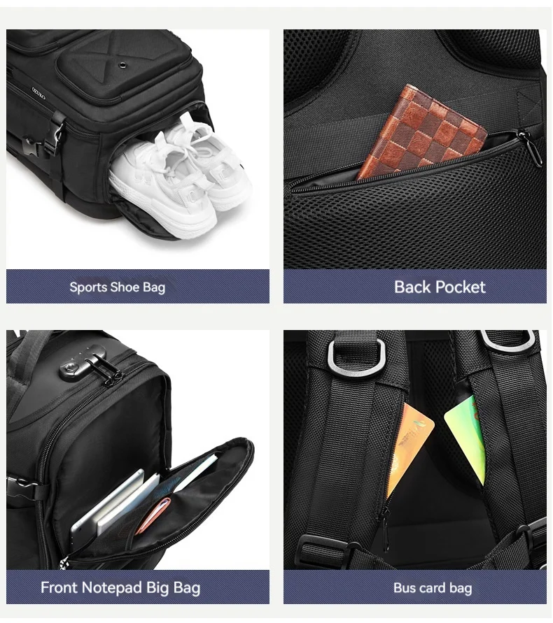 Männer Outdoor Rucksäck, multifunktionell Reestasch, grouss Kapazitéit waasserdicht Männer Rucksäck_voghion.com