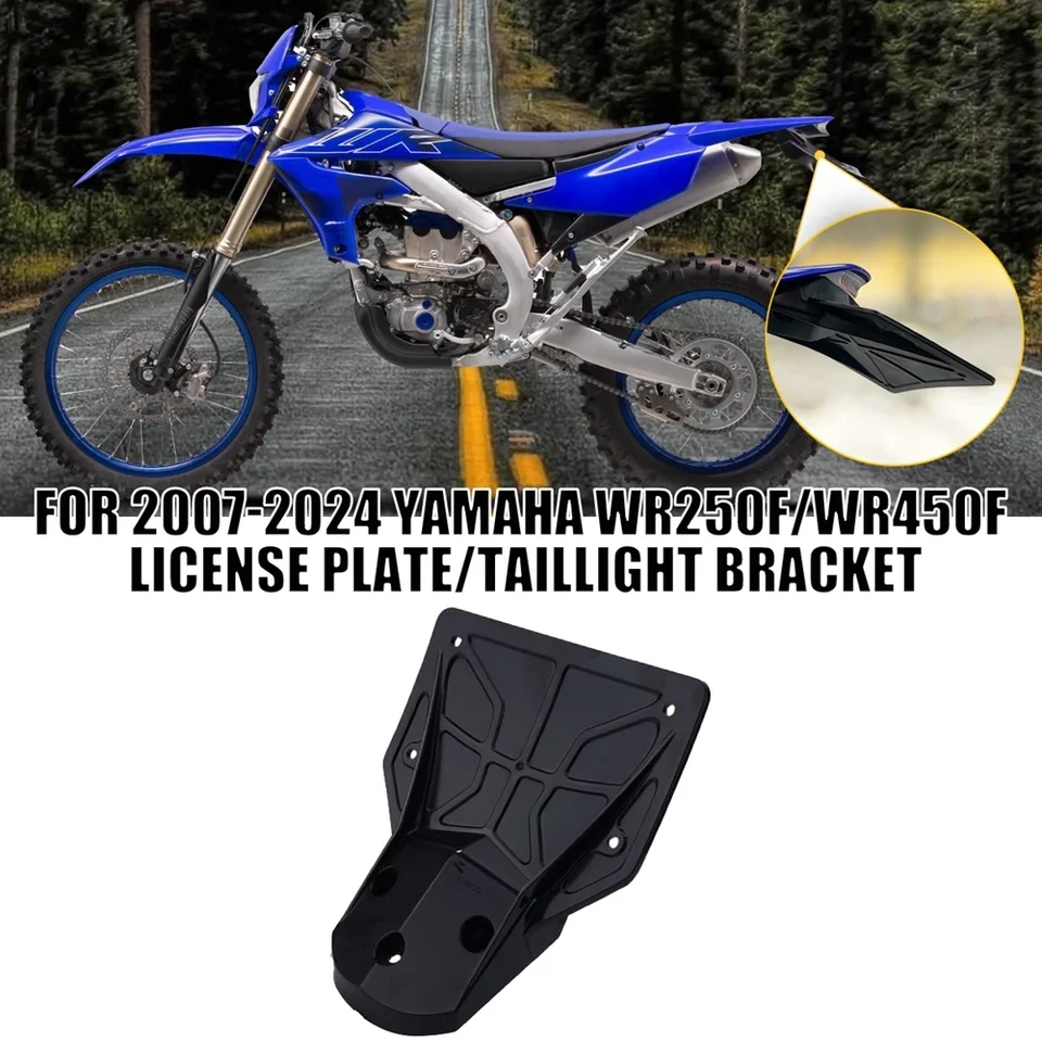 Portamatrículas Trasero Para Moto Enduro CR/WRF, Con Luz LED, Eliminador De Guardabarros - Color Rojo