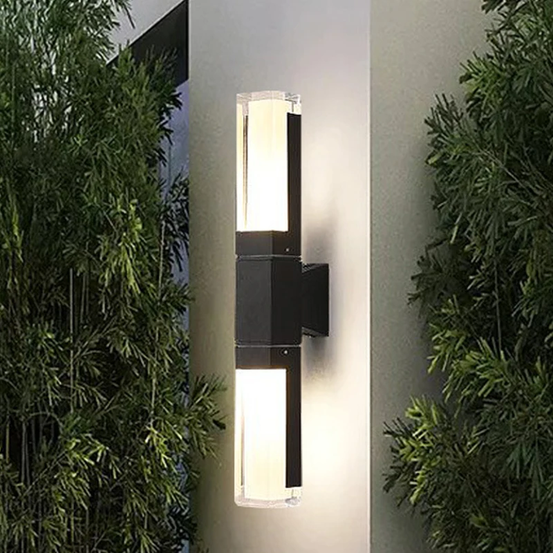 

New Chinese Outdoor Waterproof Wall Light Villa Courtyard Hotel Living Room Entrance Light Balcony Shop Wall Washer Spotlight