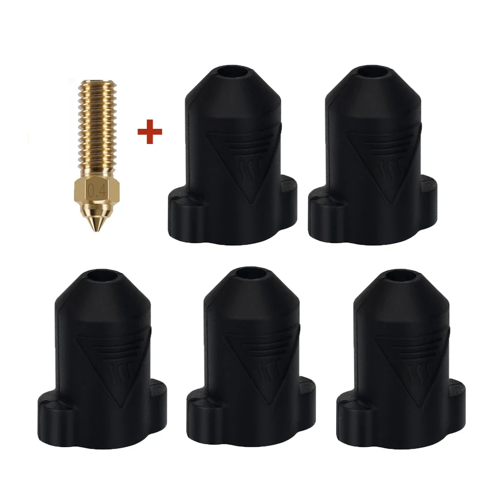 세라믹 히팅 블록용 실리콘 양말, 단열 실리콘 케이스, Creality K1/ K1Max, 0.4mm 깍지, 로트당 5 개