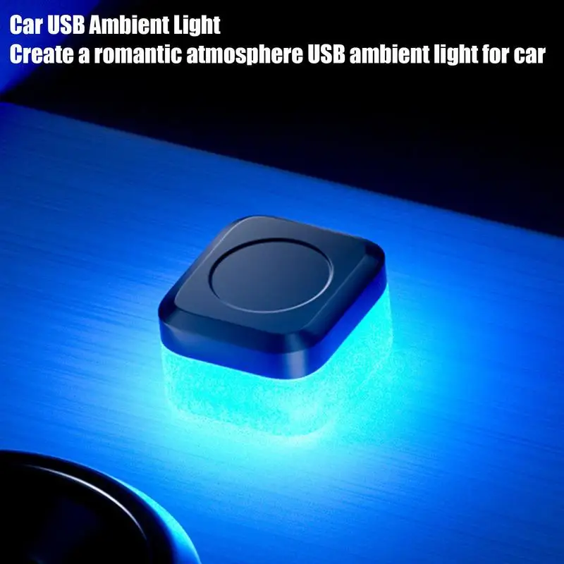 Inside Car Lights LED Ambient Light USB Interior Car Light Wireless Multicolor Night Light Multiple Modes Interior Light for Car