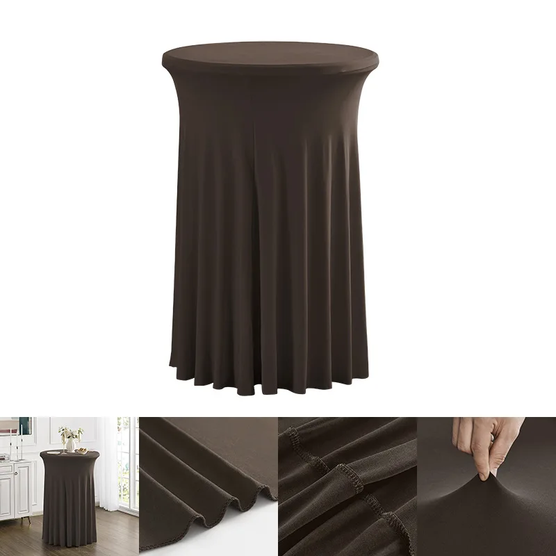 Commercial Elastic Round Cocktail Tablecloth 4