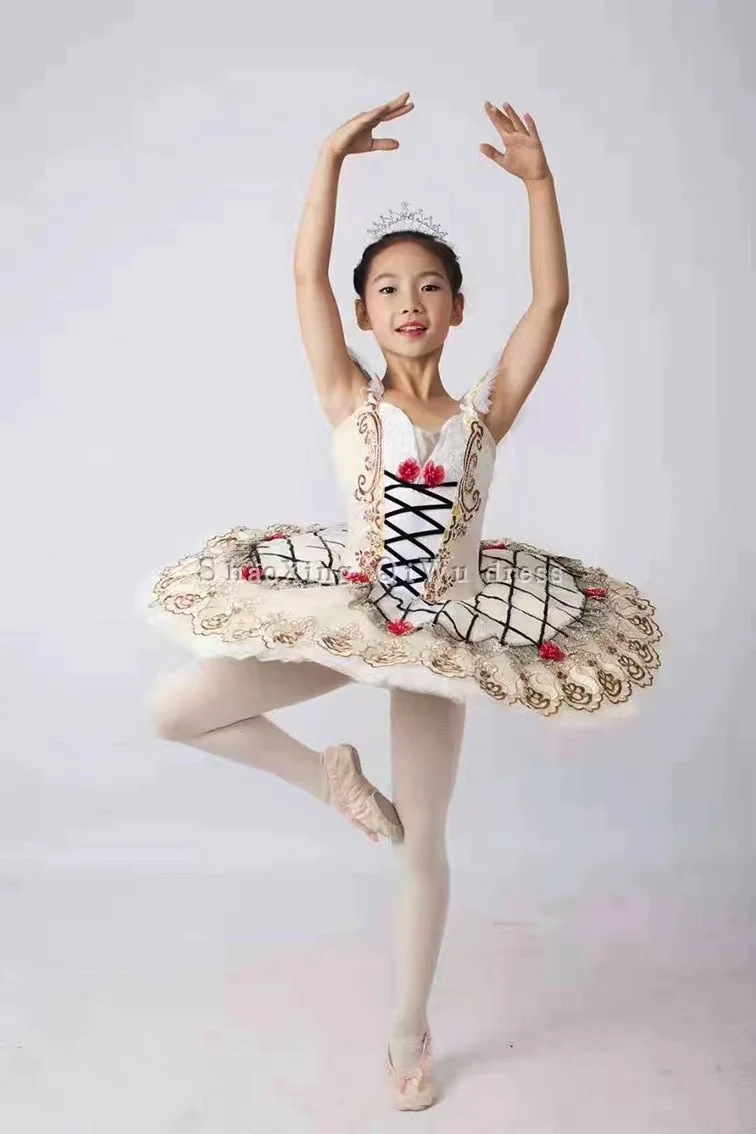 Beige Ramunda ballet Coppelia Doll Costume Ballet Competition