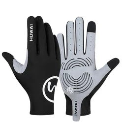 1 Pair Ice Silk Anti-Slip Full Finger Cycling Gloves for MTB and Road Bike Racing - Enhanced Grip and Comfort，Sun Protection