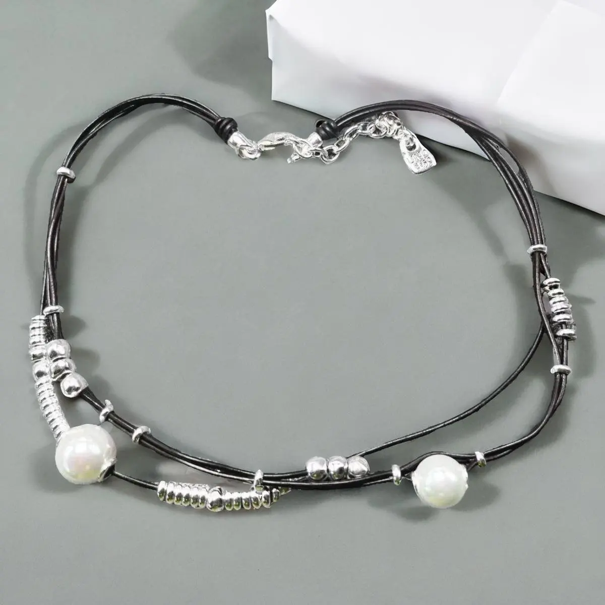 

UNOde50, новинка 2024, модное популярное ожерелье из серебра 925 пробы с жемчужным узлом, ювелирные подарки