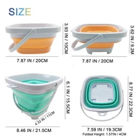 Beach  Sand Play Water Set Folding Bucket Summer Toys for Children Kids Outdoor Game Accessories Color Random 2