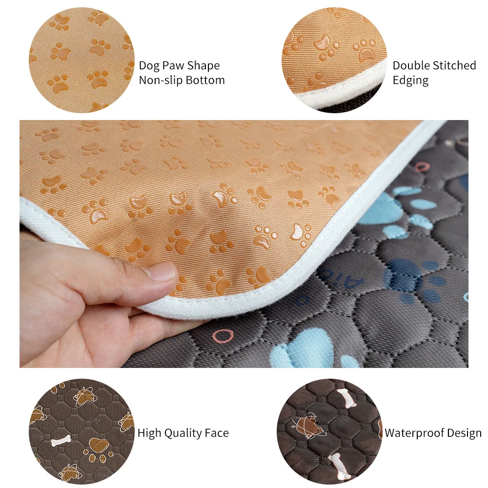 BIAI New non-slip Mat for Pets Waterproof Dog Pee Pad Breathable Cat Mat Washable Pet Diaper Pad High Absorbent Pet, dog pee pad