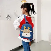 Cartoon Kindergarten Small Schoolbags for Girls Cute Canvas Children Backpack Boy Fashion Student Shoulders Bag Mochila Infantil 3