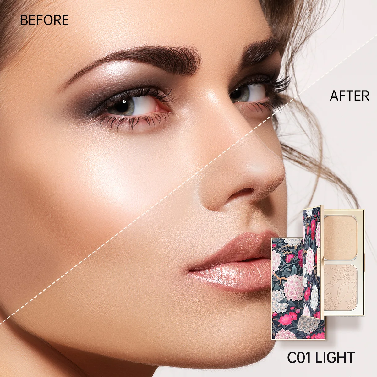 Pressed Powder Foundation Compact Powder Face Powder Makeup