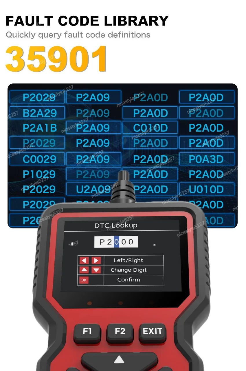 Handheld multifunctional car diagnostic instrument code reader V519 ...
