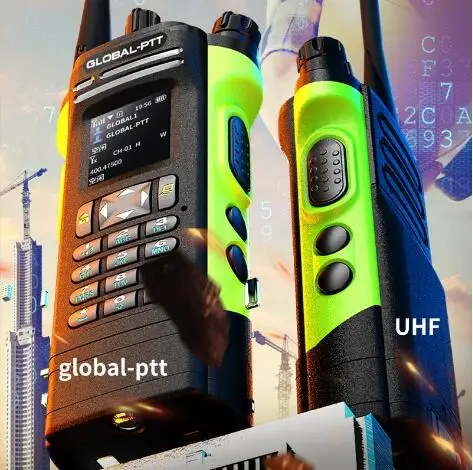 글로벌 ptt 6500 워키토키 시뮬레이터, 4G POC + UHF 양방향 라디오 커뮤터, 대형 원격 전화 통신 경찰