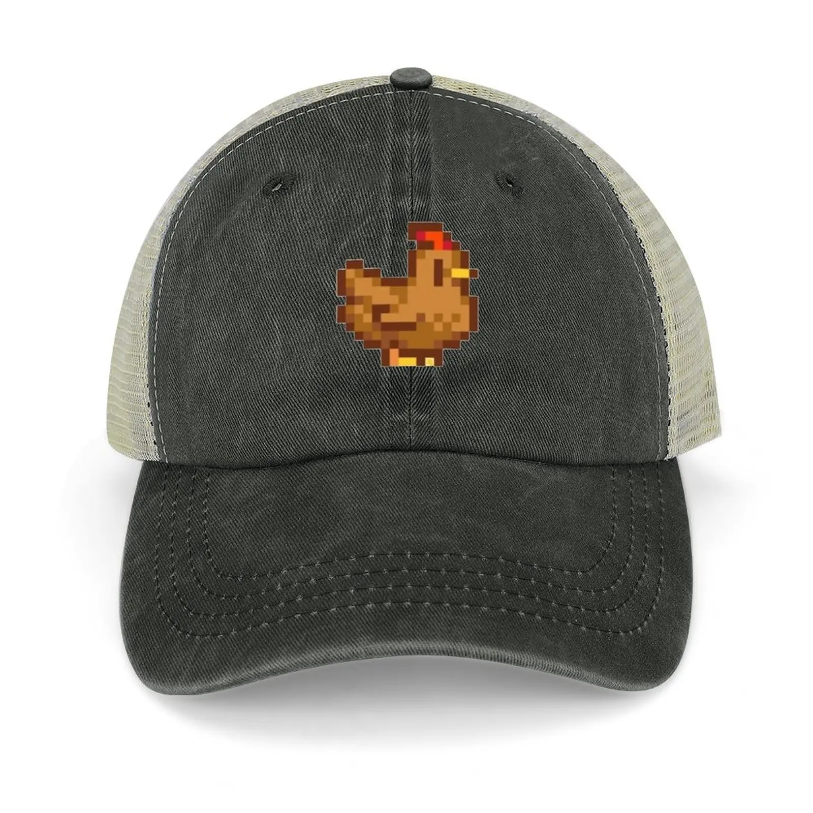 

Stardew valley brown chicken pixel Cowboy Hat birthday Hat Baseball Cap New Hat Uv Protection Solar Mens Women's