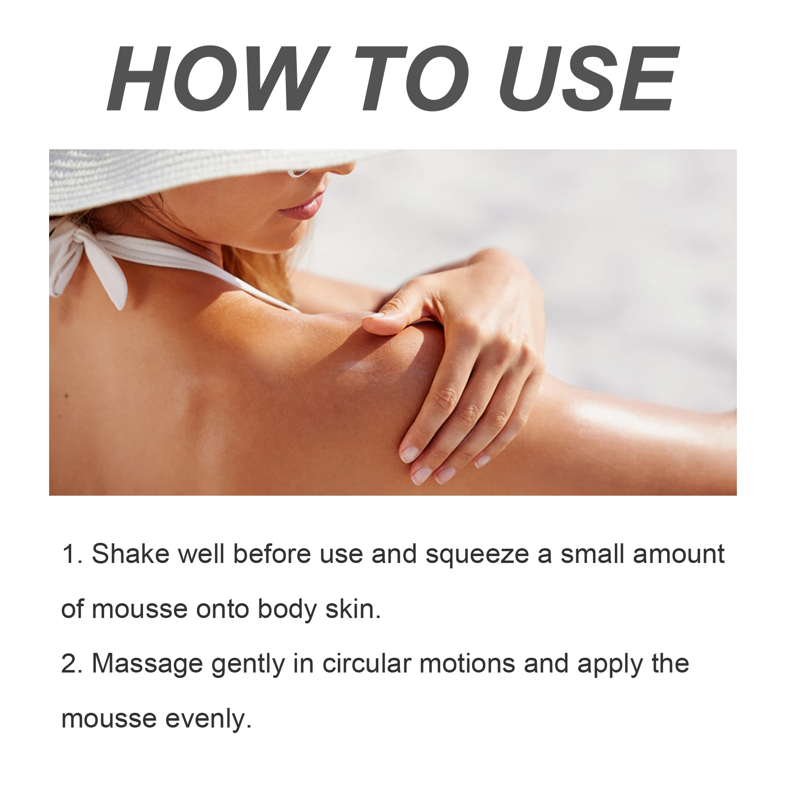 Tanning Accelerator Mousse Summer Skin Self Tanner Natural Glow Body Bronzer Sunbathing Keep Moisturizing Sunless Tanning Lotion