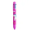 4 Piece Stationery 6 Color Unicorn Pens Multicolor Ballpoint Pen Multifunction Creative Kids Pen 6