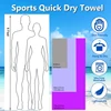 1-pcs  Quick drying microfibre towel Ultra compact soft travel towel for camping, gym, beach, swimming, yoga 2