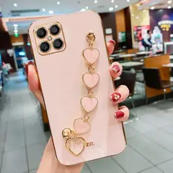 Custodia a Catena a Forma di Cuore in Placcatura di Lusso con Bracciale alla Moda