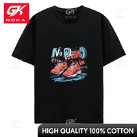 Fitness T-shirt No Pain No Gain Men's Sneaker Pattern Printed T-shirt Hip Hop Casual Short Sleeve Clothing  Women's Unisex Tee 1