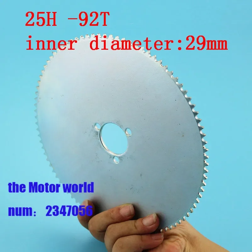 25H 29mm 92T tooth electric Sprocket Mini Moto ATV Quad Dirt Pit Pocket Bike Chopper 49CC 62 64
