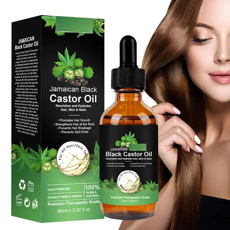 

Black Castor Oil For Hair Growth Moisturizing Massage Oil Castor Oil Skin Care Scalp Strengthening Hair Nourishing Aromatherapy