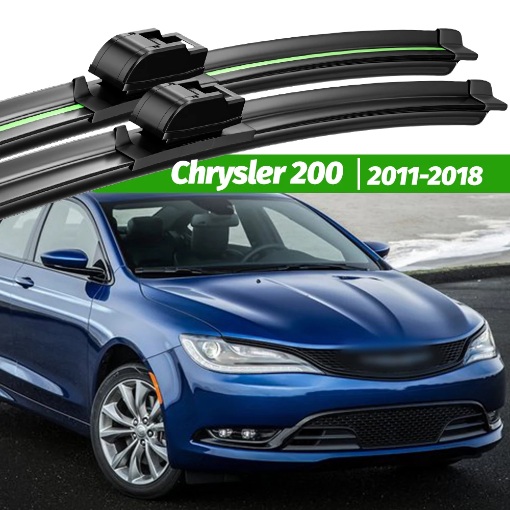 

For Chrysler 200 2011-2018 2pcs Front Windshield Wiper Blades 2013 2014 2015 2016 2017 Windscreen Window Accessories