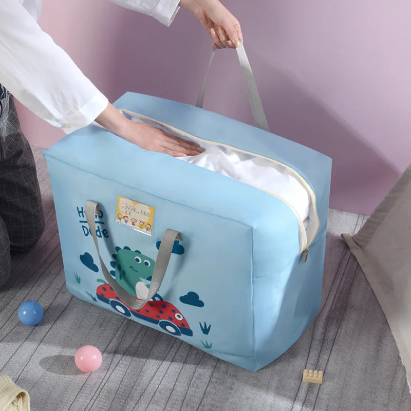 Kindergarten Quilt Storage Bag Home Children Loaded Luggage Oxford Cloth Moving Packing Bag Portable Clothing Organization Bag 2