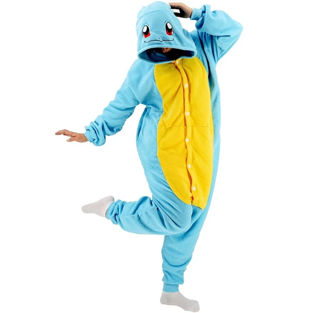 Pokemon Squirtle Onesie Cosplay Pajamas Costume For Halloween Kigurumi  Fleece Full Body Pijama Animal Set birthday gift - AliExpress