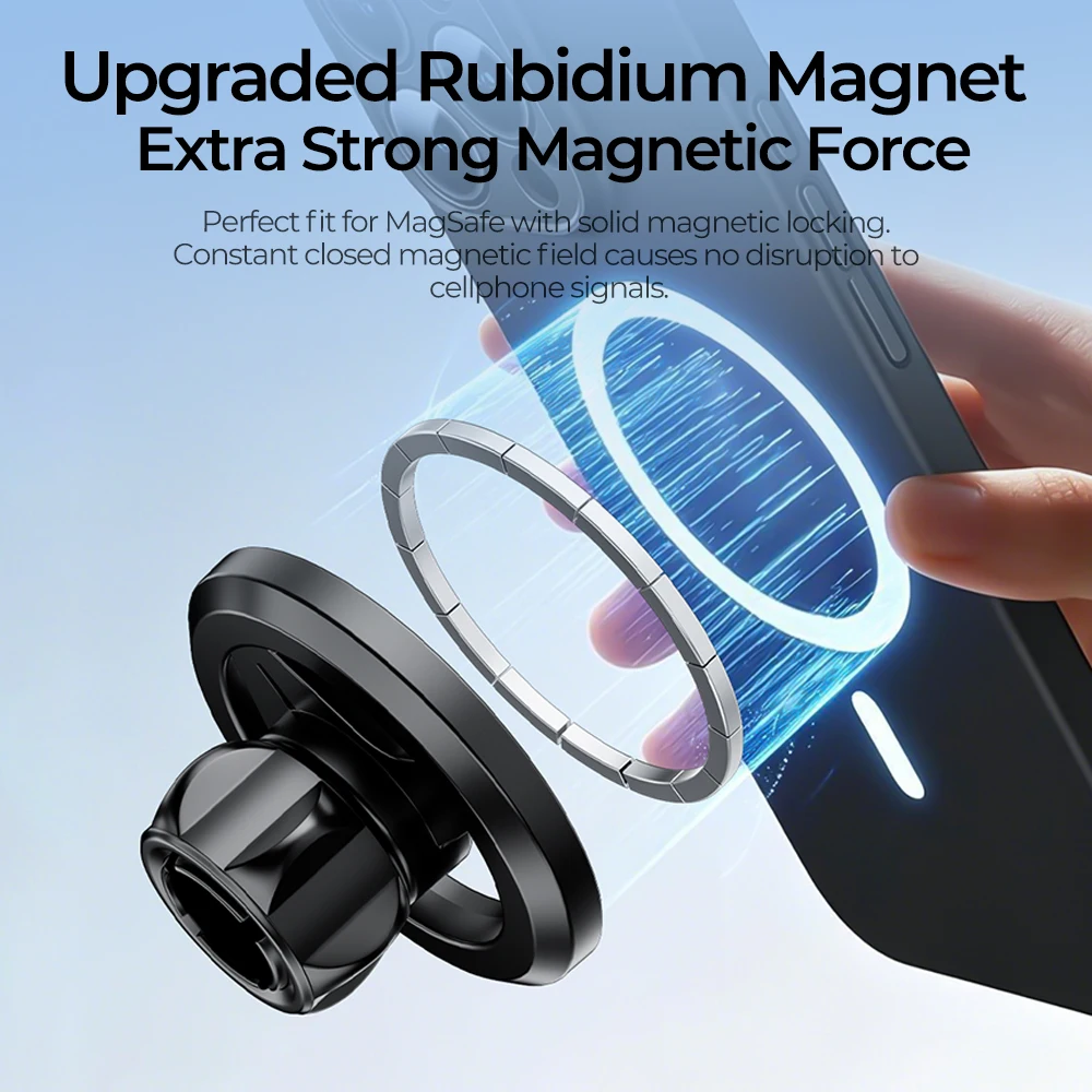 Universal Magnetic Car Phone Holder with Adjustable Stand