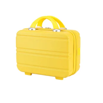 Yellow Waterproof Explosion-proof Lady Travel Suitcase Women's Makeup Bag Size:30-15.5-23cm