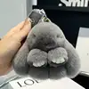 Handmade Soft Bunny PomPom Charms Plush Bunny Keychain Pendant Cute Otter Rabbit Plush Pendant Mini Bag Ornament Hanging Decor 5