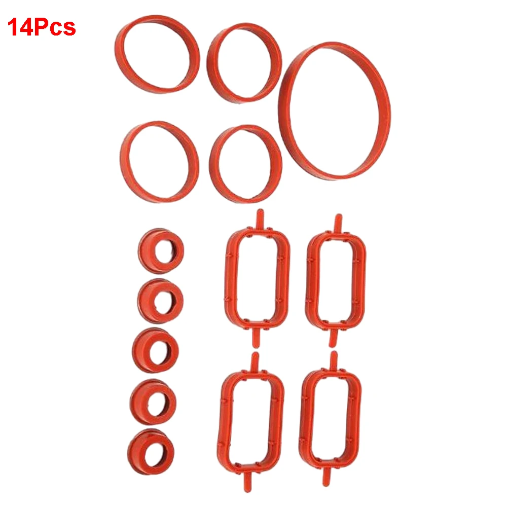 Car Rubber Intake Manifold Seal Gasket Repair Kit 22/33MM For Bmw E87-E93 E39 E60 M57 11617790198