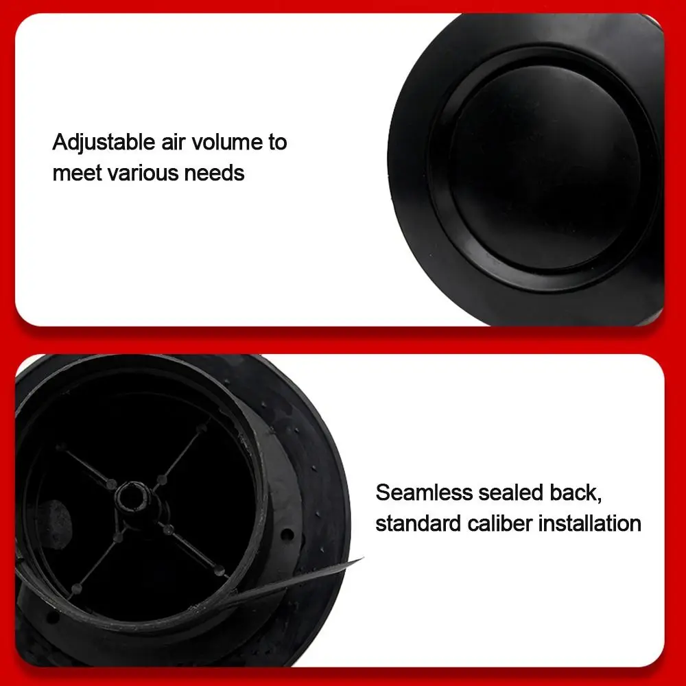 Black Vents Cover 75/100/150mm Air Conditioning Supplies Ducting Ventilation Grilles Round Anti-bird Rat Extract Valve Grille