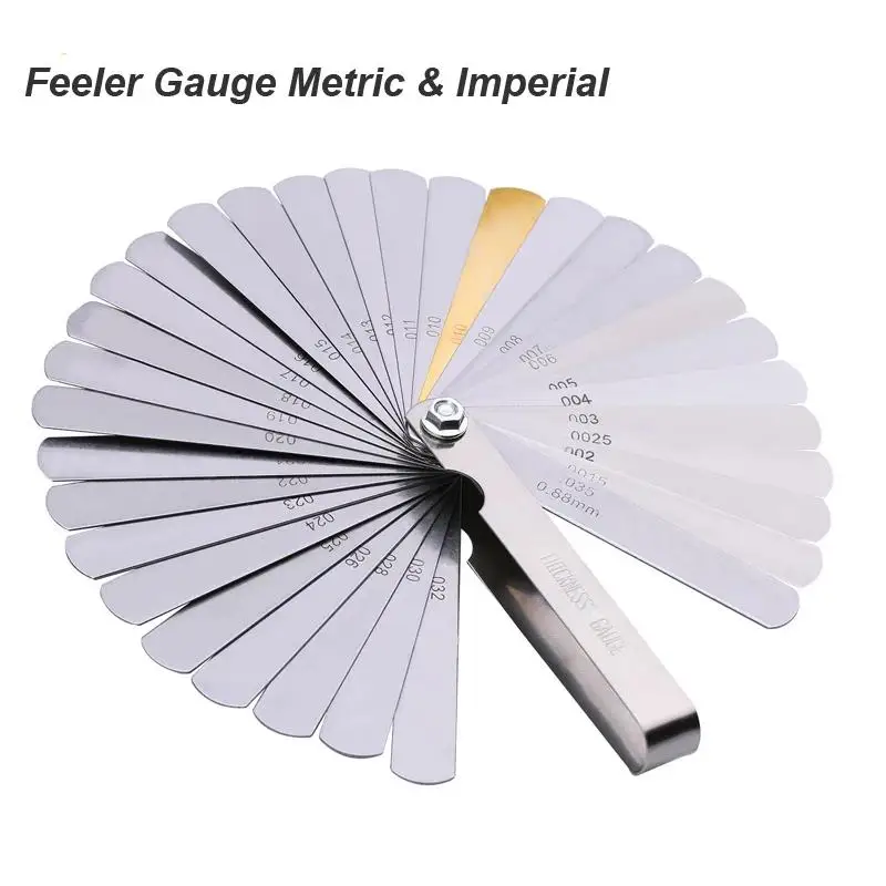 Feeler Gauge 89A32 Inch Metric Thickness Fractional MetricRange 0.04-0.88mm