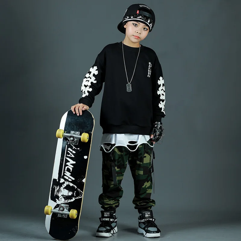 

Boys Clothes Hoodie Pant Boys Girls Streetwear Fashion Hip Hop Oversize Loose Casual Hooded Sweatshirt Pant Children Tracksuit