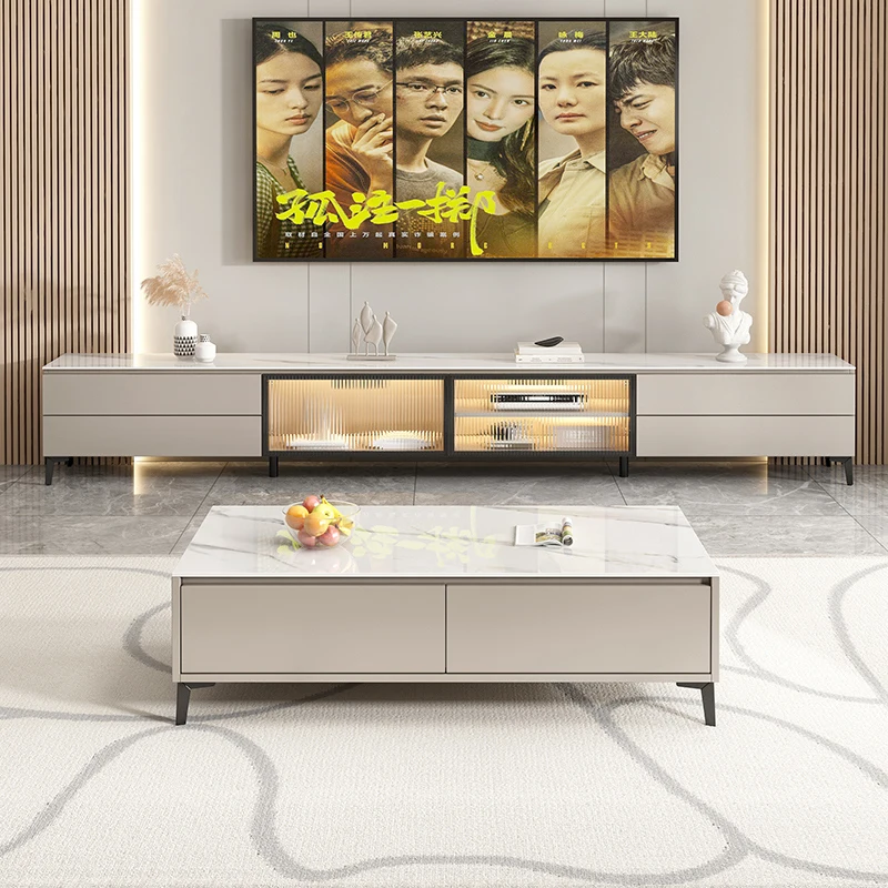 

Modern Media Console Table Tv Stand Display Shelf Drawers Cabinet Tv Stand Corner Mueble Salon Para Tv Living Room Furniture
