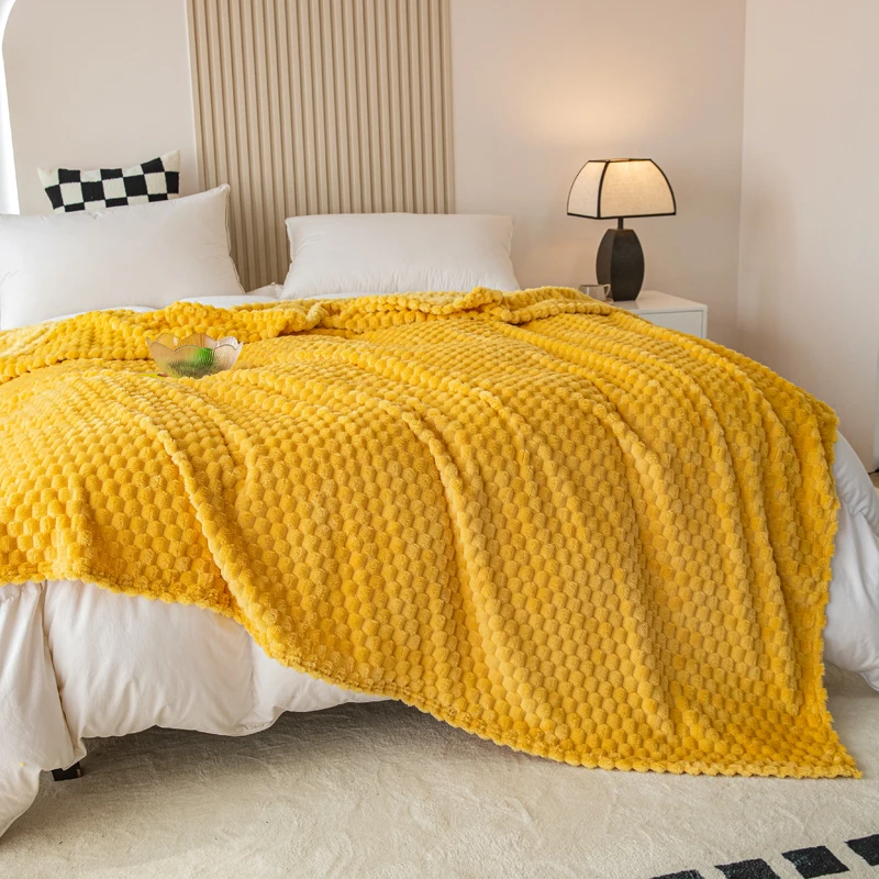2024 New High Gram Weight Golden Turtle Velvet Milk Velvet Blanket Luxury Blanket  Throw Blanket for Sofa  Boho Blanket 2