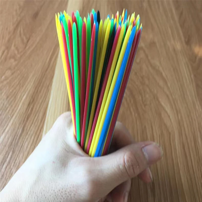 150PCS Plastic Pick Up Sticks Game For Kids Montessori Learning Toys Classroom Supplies Teaching Juego Didáctico Para Niños 6