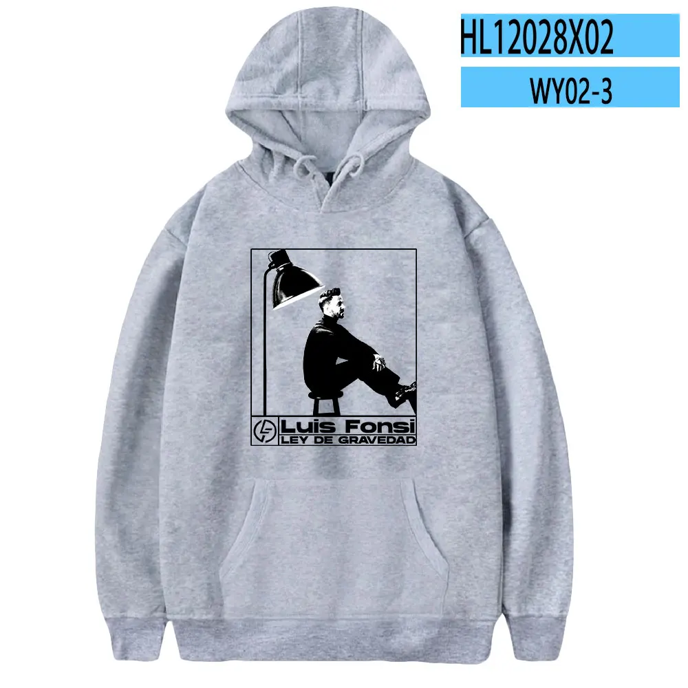 thumbnail image 1 of Sudadera con capucha de Luis Fonsi Merch Sudadera con capucha para hombres y mujeres Sudadera con capucha de manga larga de cantante de moda de estilo callejero, 1 of 5