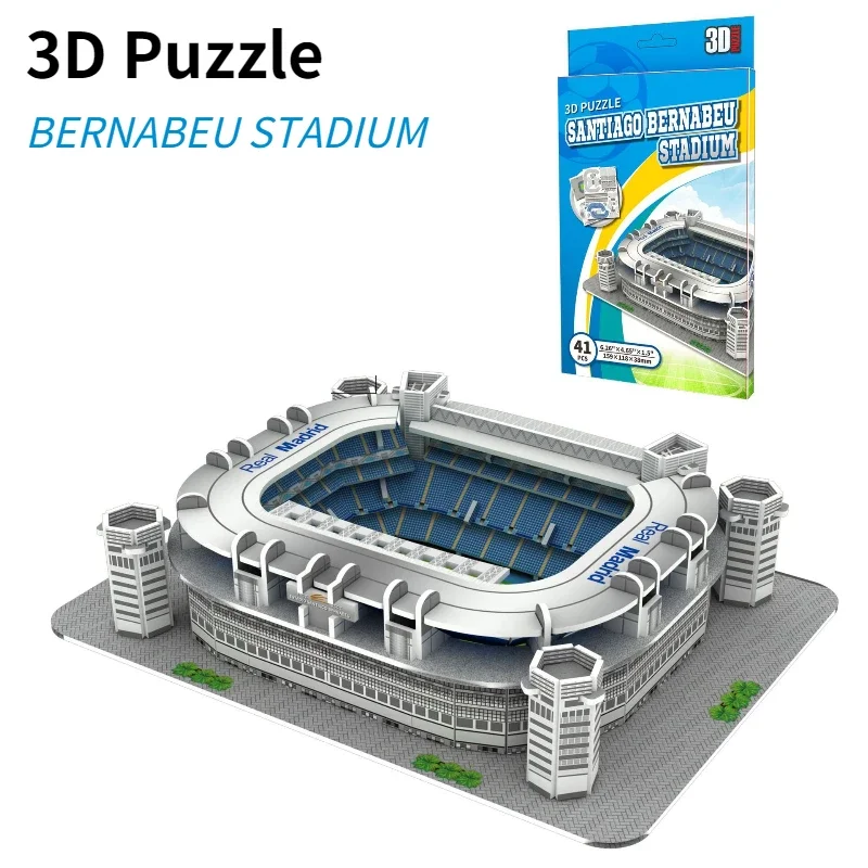 DIY Paper 3D Soccer Stadium Puzzle for Children Intellectual Development Educational Toys Christmas Gifts educational puzzles paper puzzle toys
