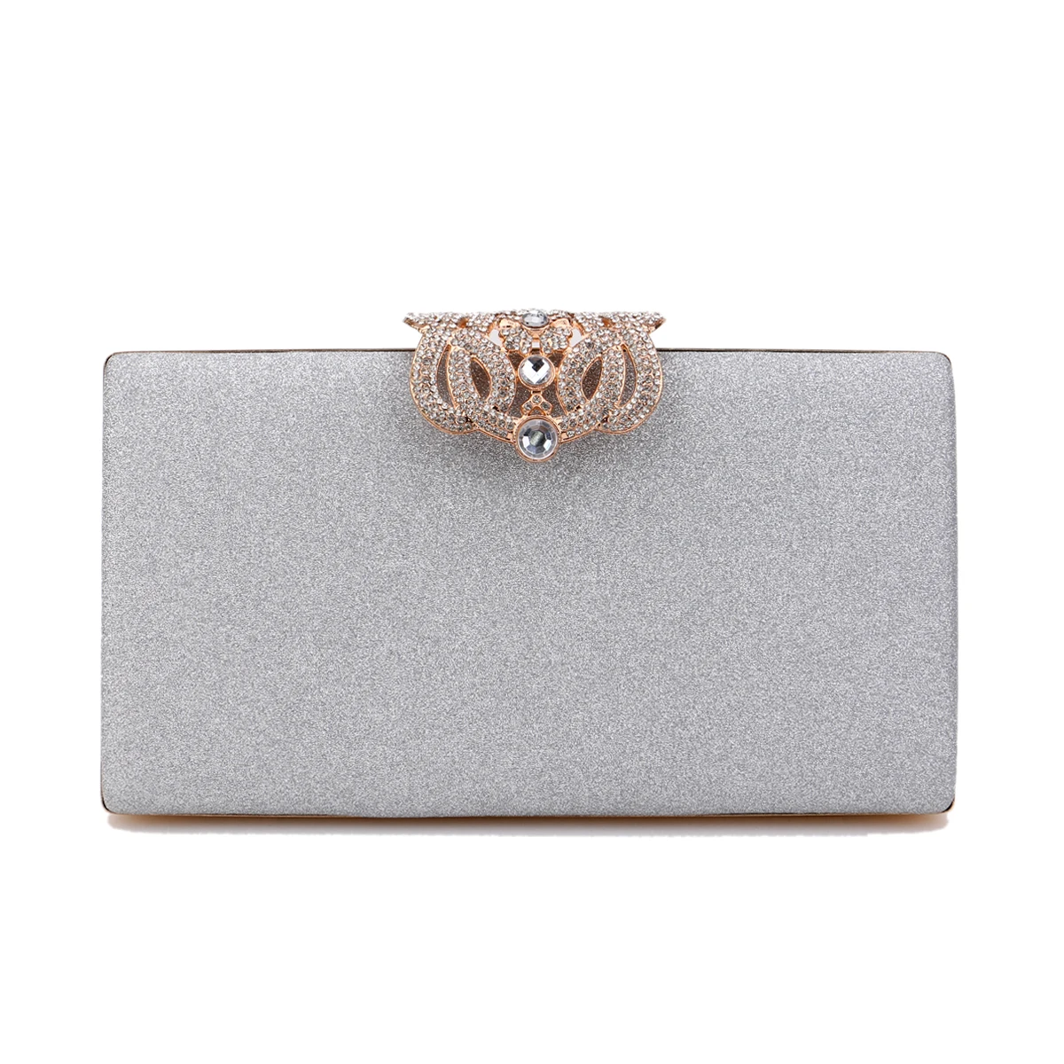 Sequined Evening Clutch Bag with Rhinestones for Women