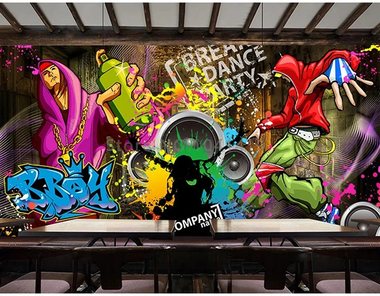 retro americano, hip hop, casa infantil, parede